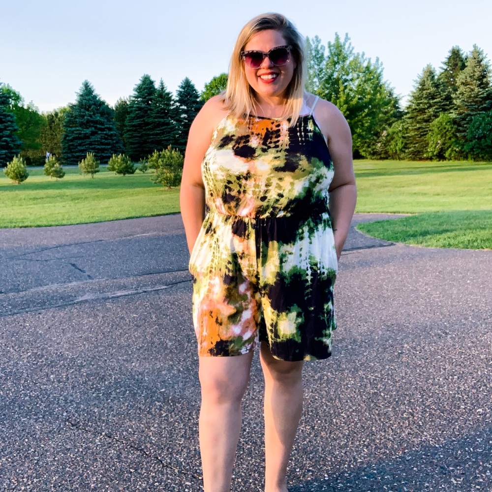 NWT Olive Beauty Romper 2XL - Picture 2 of 6